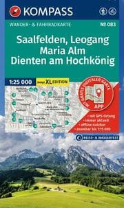 Cover von KOMPASS Wanderkarte 083 Saalfelden, Leogang, Maria Alm, Dienten am Hochkönig 1:25.000
