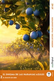 Cover von El Enigma de las Naranjas Azules - Spanische Krimi-Lektüre A1-A2 (+ Audio-Online)
