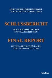 Cover von Schlussbericht der Schiedsinstanz für Naturalrestitution