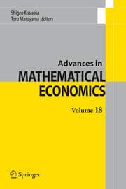 Cover von Advances in Mathematical Economics Volume 18