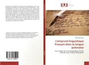 Cover von L'emprunt linguistique français dans la langue polonaise