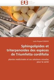 Cover von Sphingolipides et triterpenoides des especes de Triumfetta cordifolia
