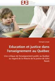 Cover von Education et justice dans l'enseignement au Québec