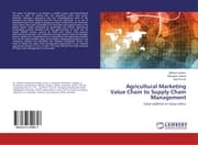 Cover von Agricultural Marketing Value Chain to Supply Chain Management