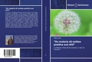 Cover von 'An materia sit entitas positiva aut nihil'