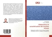 Cover von Elaboration et caractérisation de couches minces