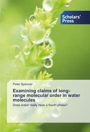 Cover von Examining claims of long-range molecular order in water molecules