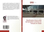 Cover von Planification d'une unité de formation continue en français en classe