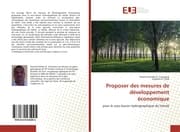 Cover von Proposer des mesures de développement économique