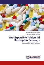 Cover von Orodispersible Tablets Of Rizatriptan Benzoate