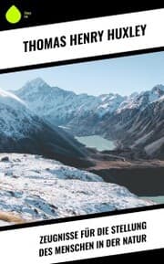 Cover von Zeugnisse für die Stellung des Menschen in der Natur