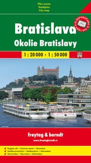 Cover von Bratislava a okolie/Pressburg und Umgebung (Stadtplan 1:20.000 + Wanderkarte 1:50.000)