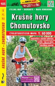 Cover von Krusné hory, Chomutovsko / Erzgebirge, Komotau (Radkarte 1:60.000)