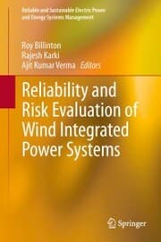 Cover von Reliability and Risk Evaluation of Wind Integrated Power Systems