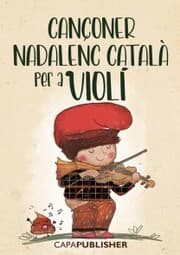 Cover von Cançoner català nadalenc per a violí amb gràfic d'acords de guitarra