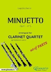 Cover von Minuetto - Clarinet Quartet set of PARTS