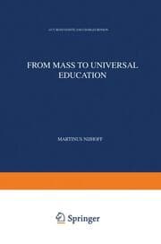 Cover von From Mass to Universal Education