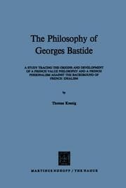 Cover von The Philosophy of Georges Bastide