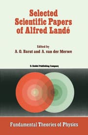 Cover von Selected Scientific Papers of Alfred Lande