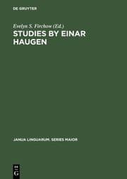 Cover von Studies by Einar Haugen