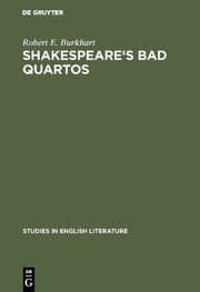 Cover von Shakespeare's Bad Quartos