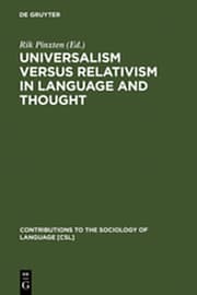 Cover von Universalism versus Relativism in Language and Thought