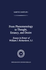 Cover von From Phenomenology to Thought, Errancy, and Desire