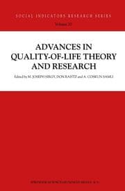 Cover von Advances in Quality-of-Life Theory and Research