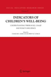 Cover von Indicators of Children's Well-Being
