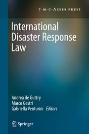 Cover von International Disaster Response Law