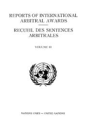 Cover von Reports of International Arbitral Awards, Vol. III/Recueil des sentences arbitrales, vol. III