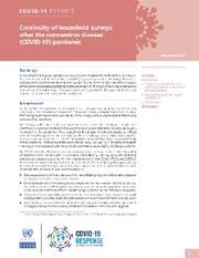 Cover von Continuity of Household Surveys after the Coronavirus Disease (COVID-19) Pandemic