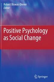 Cover von Positive Psychology as Social Change
