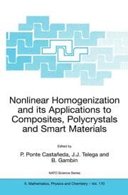 Cover von Nonlinear Homogenization and its Applications to Composites, Polycrystals and Smart Materials