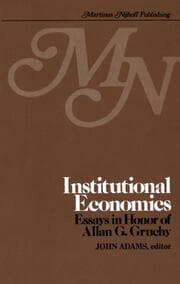Cover von Institutional Economics