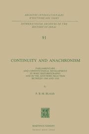 Cover von Continuity and Anachronism