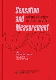 Cover von Sensation and Measurement