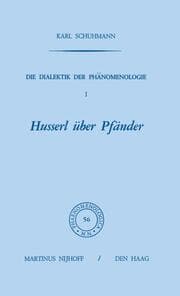Cover von Die Dialektik der Phänomenologie I