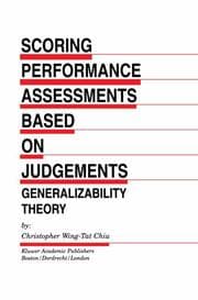 Cover von Scoring Performance Assessments Based on Judgements