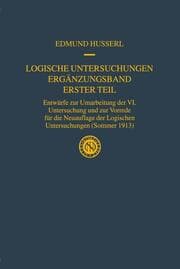 Cover von Logische Untersuchungen Ergänzungsband Erster Teil