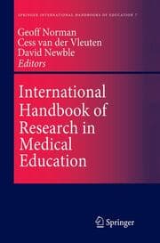 Cover von International Handbook of Research in Medical Education