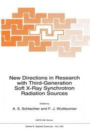 Cover von New Directions in Research with Third-Generation Soft X-Ray Synchrotron Radiation Sources