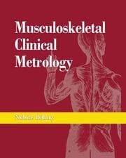 Cover von Musculoskeletal Clinical Metrology