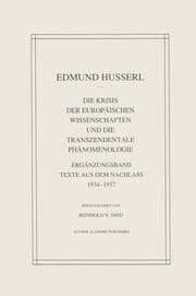 Cover von Die Krisis Der Europäischen Wissenschaften Und Die Transzendentale Phänomenologie