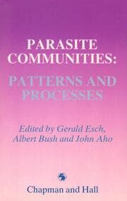 Cover von Parasite Communities: Patterns and Processes