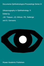 Cover von Ultrasonography in Ophthalmology 11
