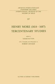 Cover von Henry More (1614-1687) Tercentenary Studies