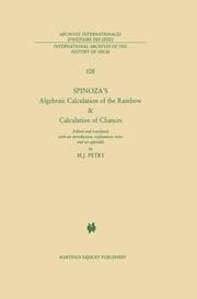Cover von Spinozas Algebraic Calculation of the Rainbow & Calculation of Chances