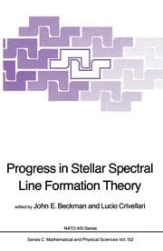 Cover von Progress in Stellar Spectral Line Formation Theory
