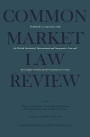 Cover von Common Market Law Review